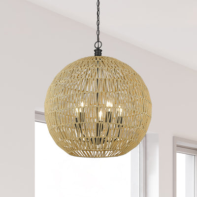 Golden Lighting Florence 5-light Pendant in Matte Black - - Golden Lighting