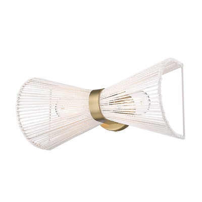 Golden Lighting Avon 2-light Wall Sconce in Brushed Champagne Brass - - Golden Lighting