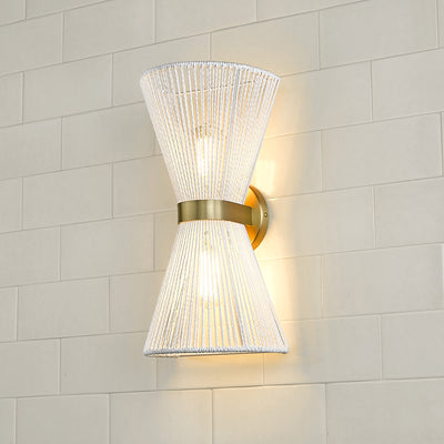 Golden Lighting Avon 2-light Wall Sconce in Brushed Champagne Brass - - Golden Lighting