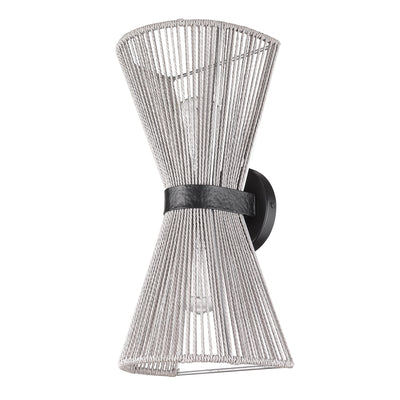 Golden Lighting Avon 2-light Wall Sconce in Matte Black - - Golden Lighting