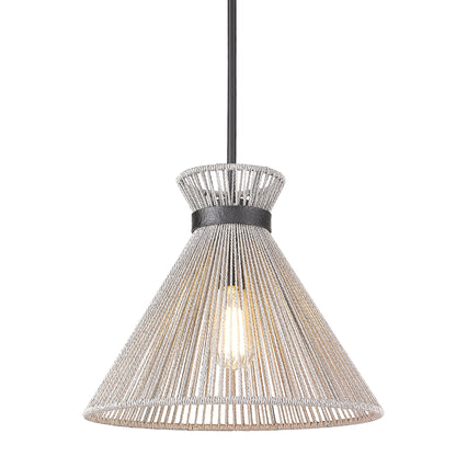 Golden Lighting Avon 1-light Pendant in Matte Black - - Golden Lighting