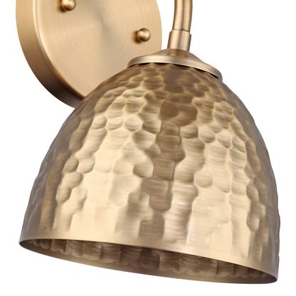 Shepard 1-light Wall Sconce in Modern Brass - - Golden Lighting