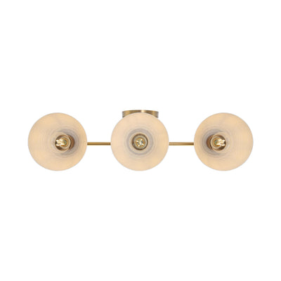 Golden Lighting Shepard 3-light Vanity in Modern Brass and Matte White shade - - Golden Lighting