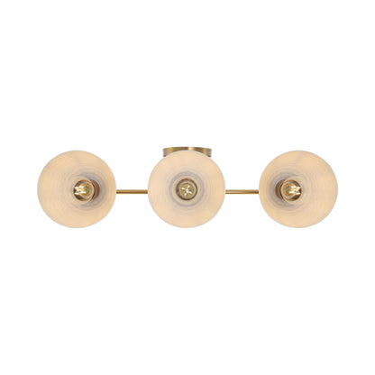 Golden Lighting Shepard 3-light Vanity in Modern Brass and Matte White shade - - Golden Lighting