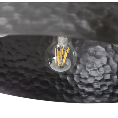 Golden Lighting Shepard 3-light Flush Mount in Modern Brass and Matte Black shade - - Golden Lighting