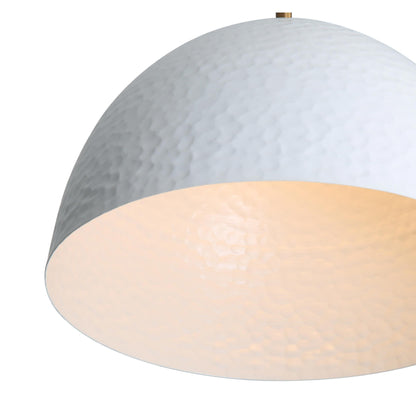 Golden Lighting Shepard 1-light Pendant in Modern Brass and Matte White shade - - Golden Lighting