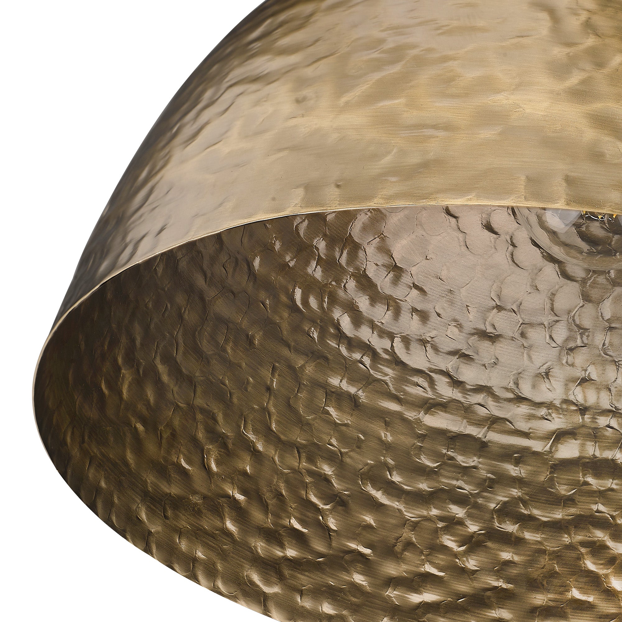 Golden Lighting Shepard 1-light Pendant in Modern Brass and Modern Brass shade - - Golden Lighting