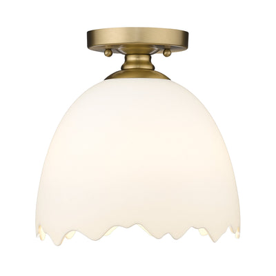 Brinkley 1-light Semi-Flush Mount in Brushed Champagne Brass