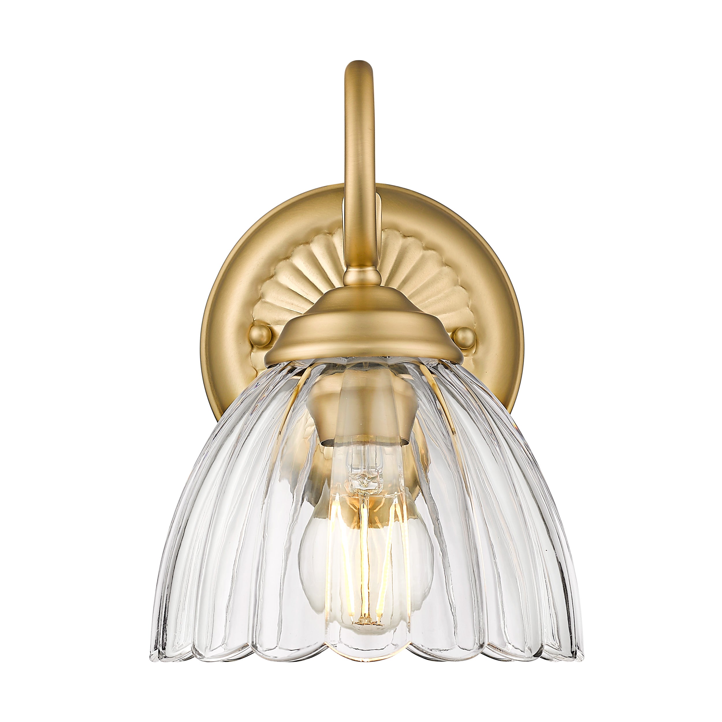 Golden Lighting Audra 1-light Wall Sconce in Brushed Champagne Brass - - Golden Lighting