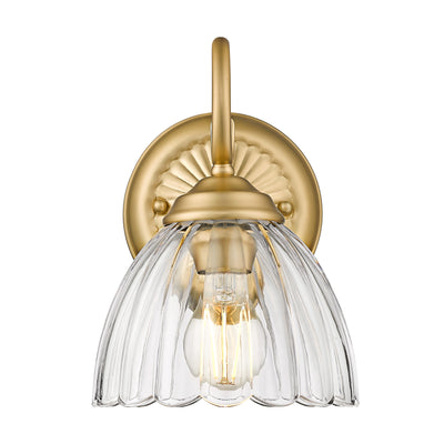 Golden Lighting Audra 1-light Wall Sconce in Brushed Champagne Brass - - Golden Lighting