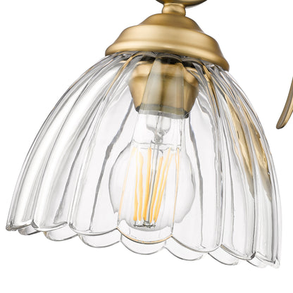Golden Lighting Audra 1-light Wall Sconce in Brushed Champagne Brass - - Golden Lighting
