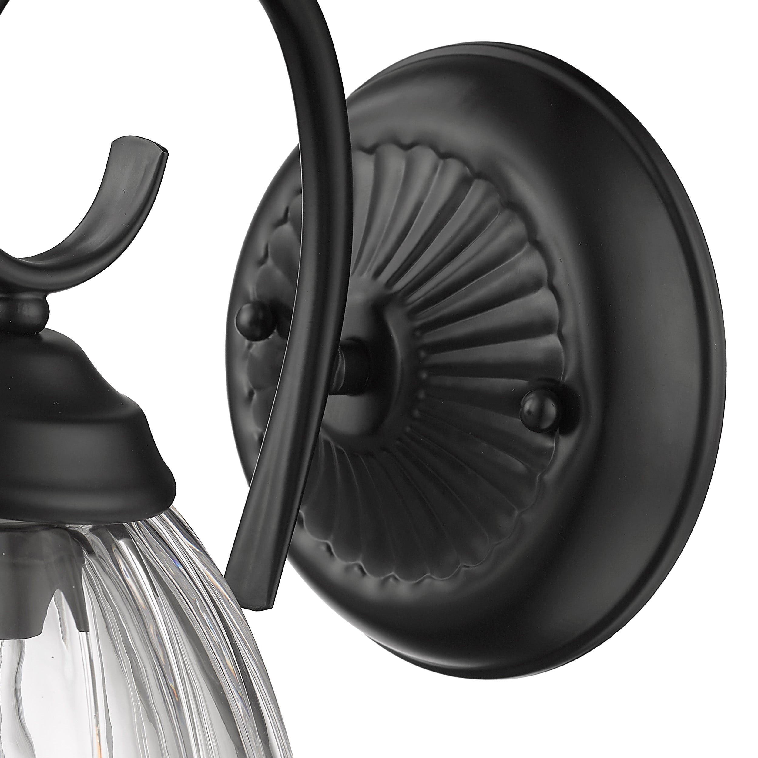 Golden Lighting Audra 1-light Wall Sconce in Matte Black - - Golden Lighting