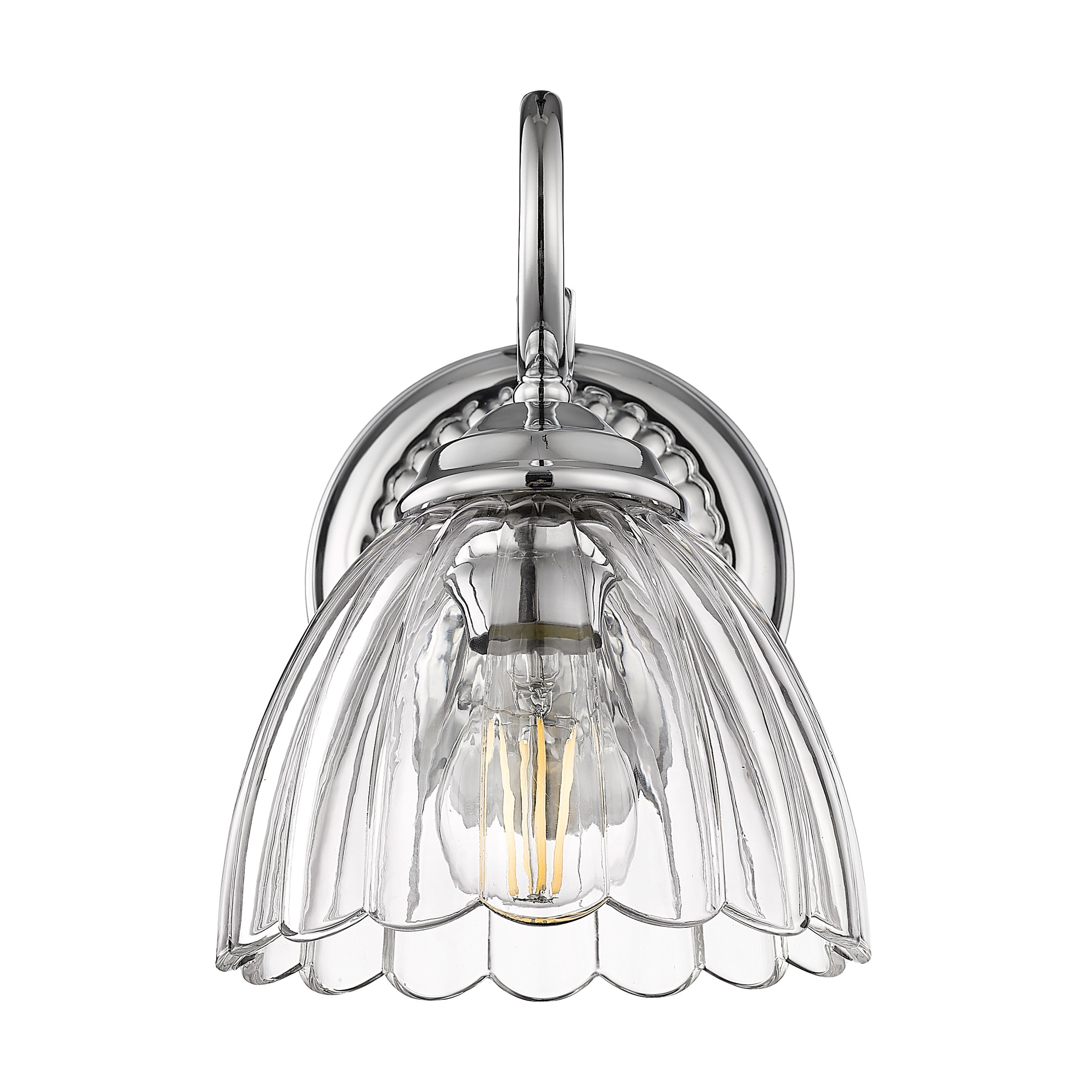 Golden Lighting Audra 1-light Wall Sconce in Chrome - - Golden Lighting