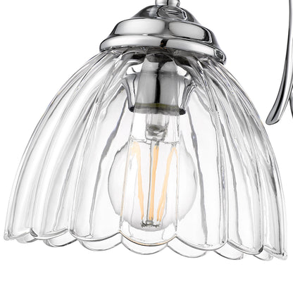 Golden Lighting Audra 1-light Wall Sconce in Chrome - - Golden Lighting