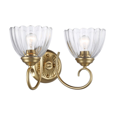 Golden Lighting Audra 2-light Vanity in Brushed Champagne Brass - - Golden Lighting