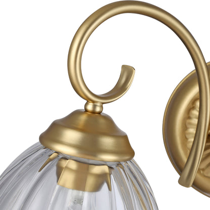 Golden Lighting Audra 2-light Vanity in Brushed Champagne Brass - - Golden Lighting