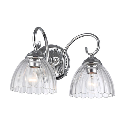 Golden Lighting Audra 2-light Vanity in Chrome - - Golden Lighting