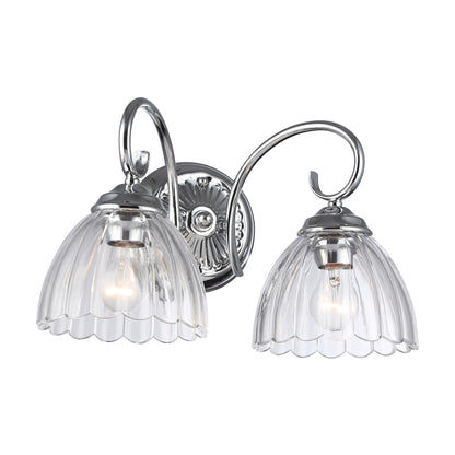 Golden Lighting Audra 2-light Vanity in Chrome - - Golden Lighting