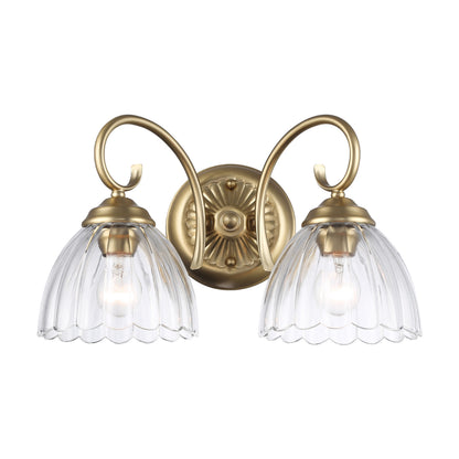 Golden Lighting Audra 2-light Vanity in Brushed Champagne Brass