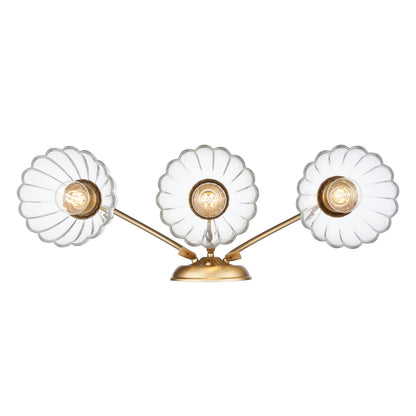 Golden Lighting Audra 3-light Vanity in Brushed Champagne Brass - - Golden Lighting