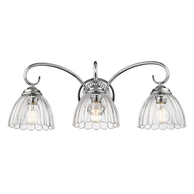 Golden Lighting Audra 3-light Vanity in Chrome - - Golden Lighting