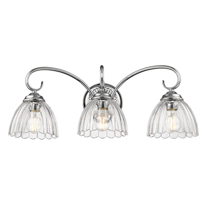 Golden Lighting Audra 3-light Vanity in Chrome - - Golden Lighting