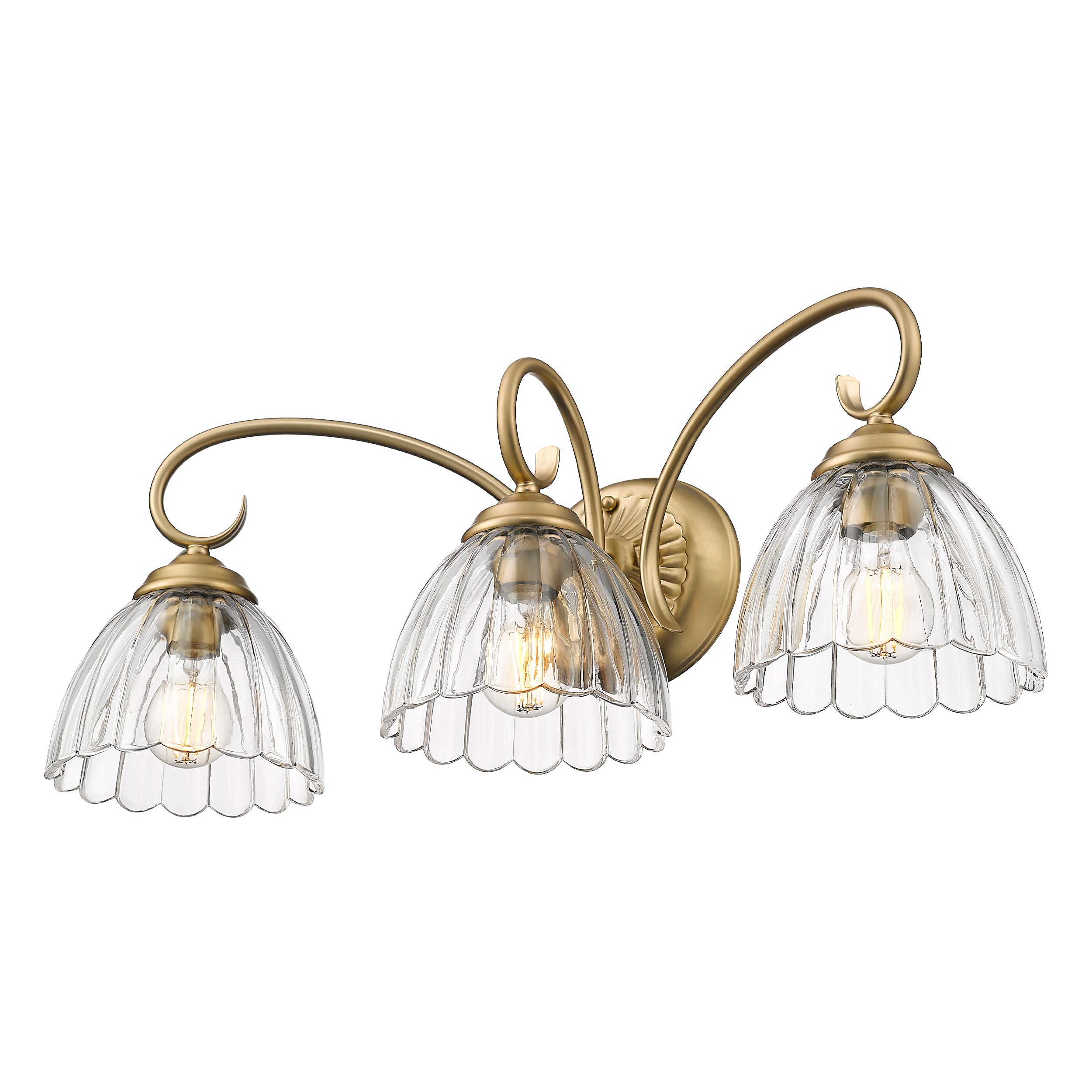 Golden Lighting Audra 3-light Vanity in Brushed Champagne Brass
