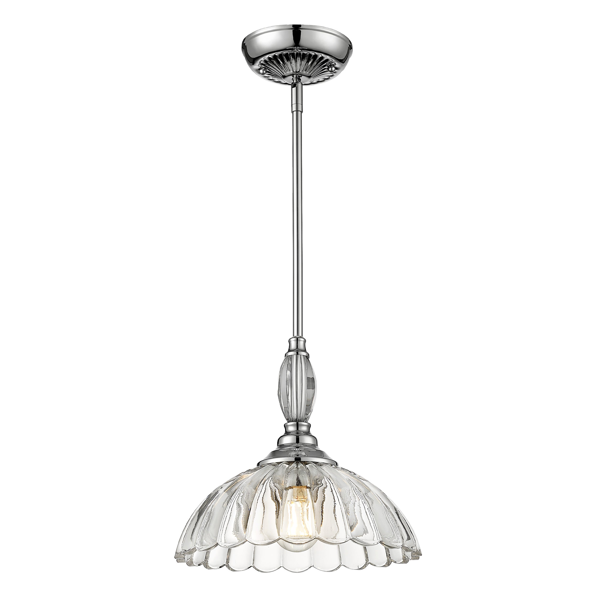 Golden Lighting Audra 1-light Pendant in Chrome - - Golden Lighting