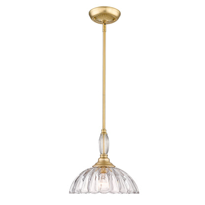 Golden Lighting Audra 1-light Pendant in Brushed Champagne Brass - - Golden Lighting