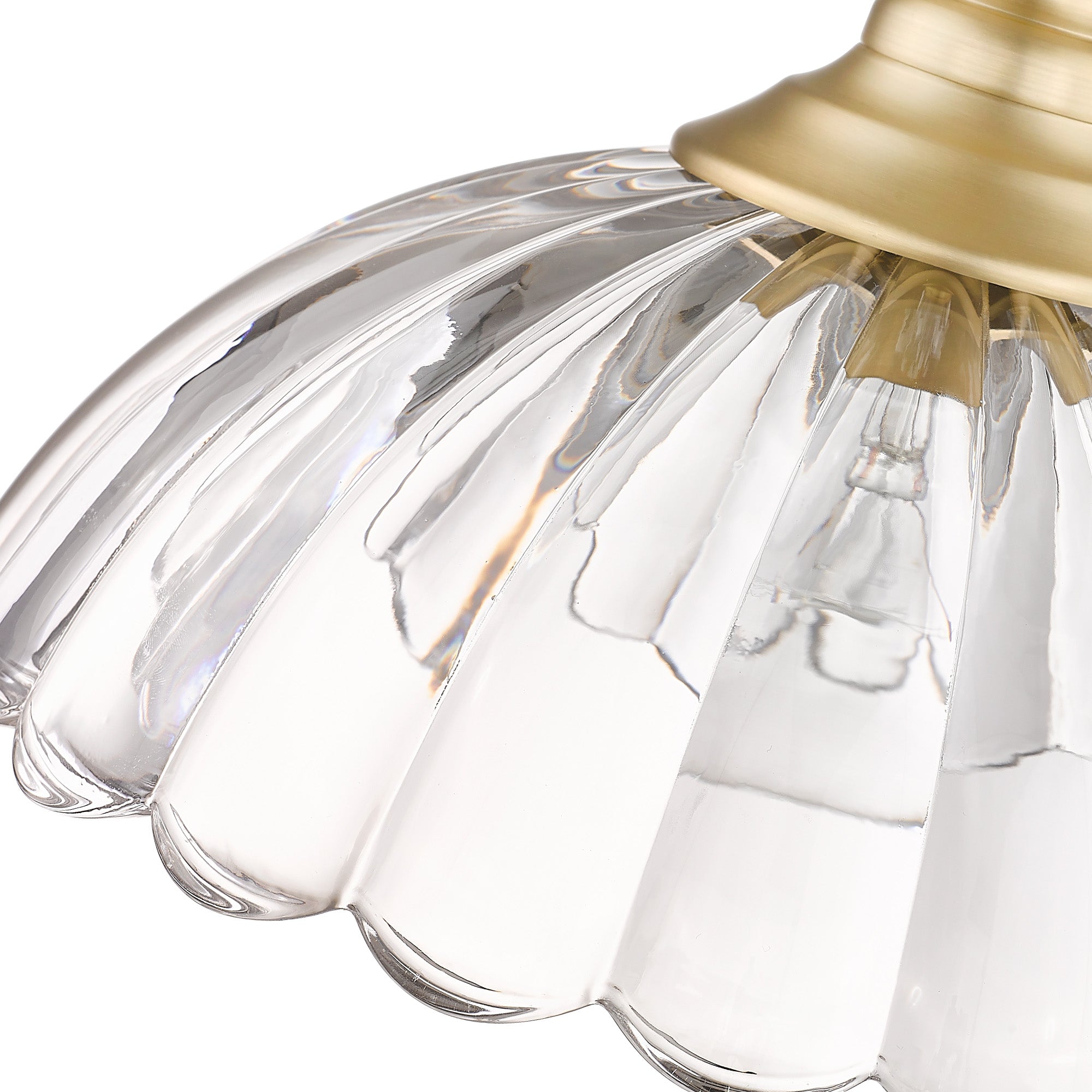 Golden Lighting Audra 1-light Pendant in Brushed Champagne Brass - - Golden Lighting