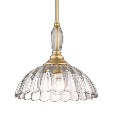 Golden Lighting Audra 1-light Pendant in Brushed Champagne Brass - Default Title - Golden Lighting