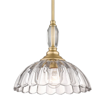 Golden Lighting Audra 1-light Pendant in Brushed Champagne Brass - - Golden Lighting