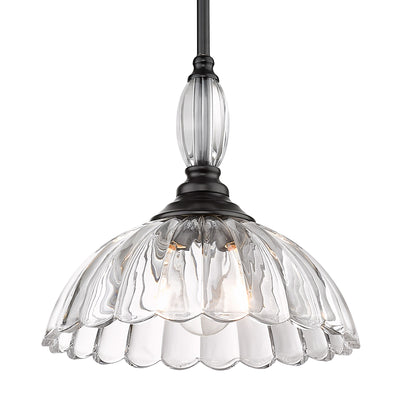 Golden Lighting Audra 1-light Pendant in Matte Black - Default Title - Golden Lighting