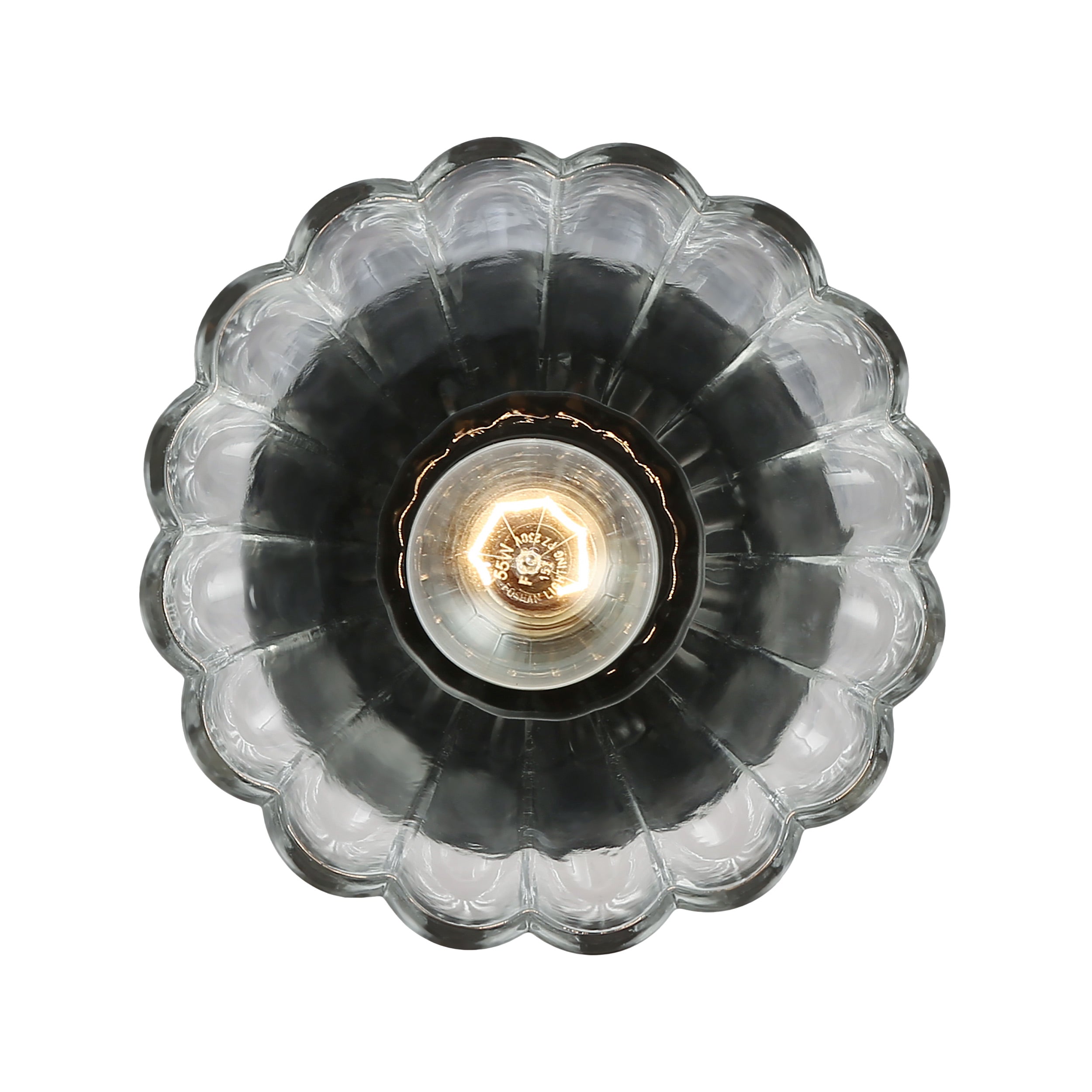 Golden Lighting Audra 1-light 7in Semi-Flush Mount in Matte Black - - Golden Lighting