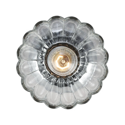 Golden Lighting Audra 1-light 7in Semi-Flush Mount in Chrome - - Golden Lighting
