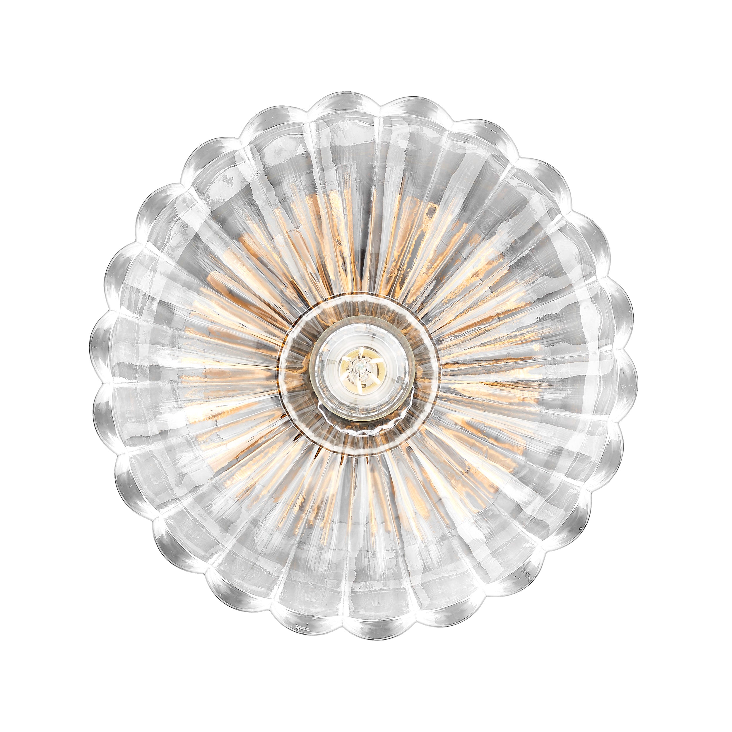Golden Lighting Audra 1-light 12in Semi-Flush Mount in Chrome - - Golden Lighting