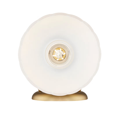Dorinda 1-Light Wall Sconce in Brushed Champagne Bronze with Opal Glass - - Golden Lighting
