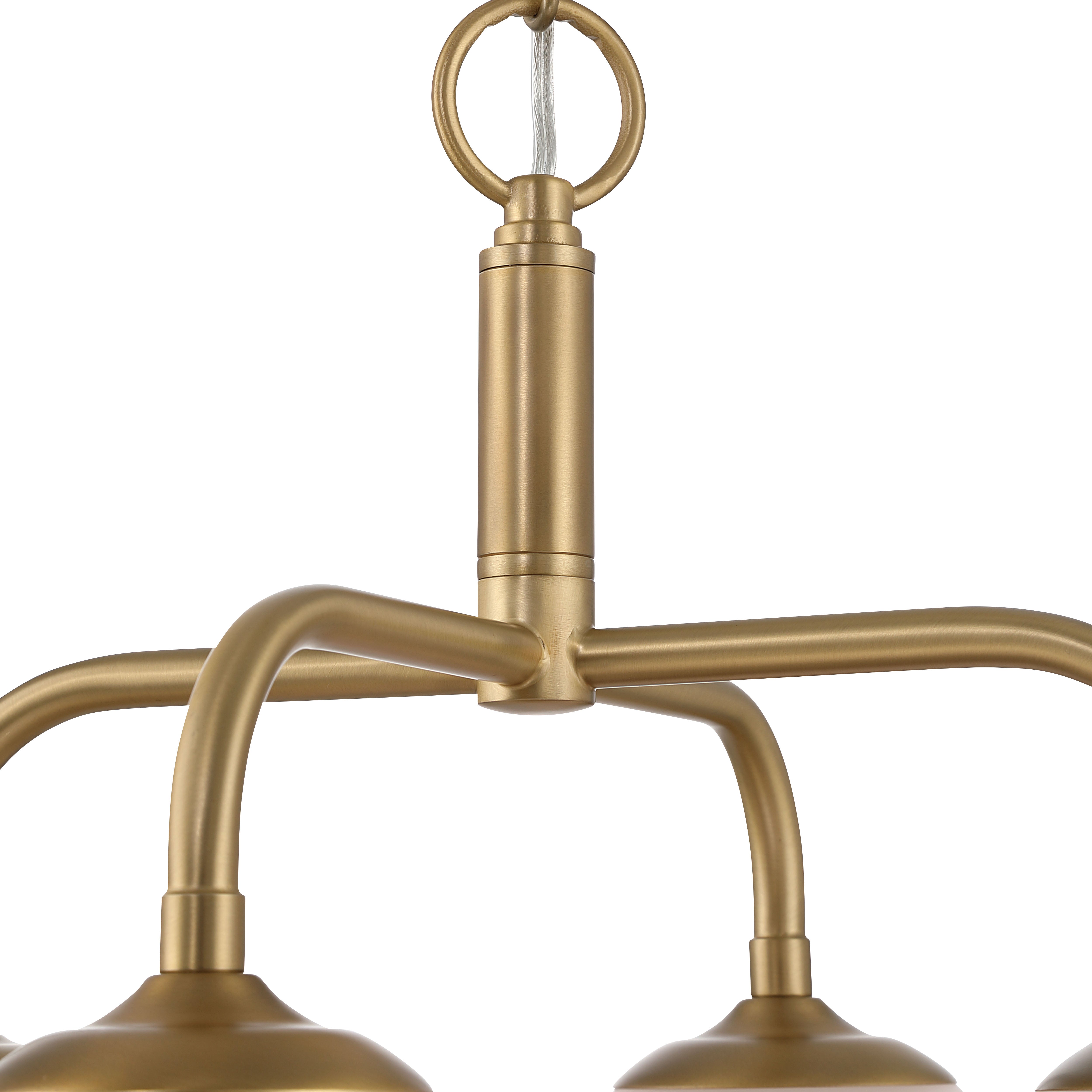 Golden Lighting Dorinda 4-light Pendant in Brushed Champagne Brass - - Golden Lighting