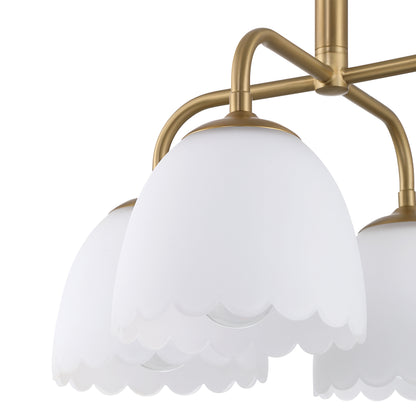 Golden Lighting Dorinda 4-light Pendant in Brushed Champagne Brass - - Golden Lighting