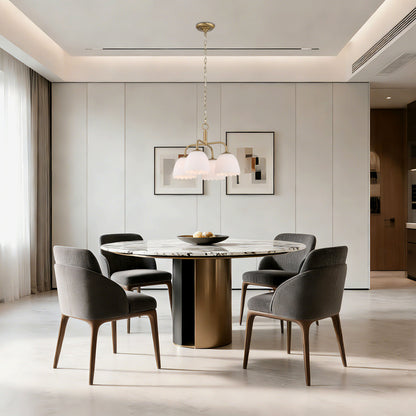 Golden Lighting Dorinda 4-light Pendant in Brushed Champagne Brass - - Golden Lighting