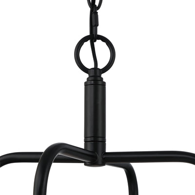Golden Lighting Dorinda 4-light Pendant in Matte Black - - Golden Lighting