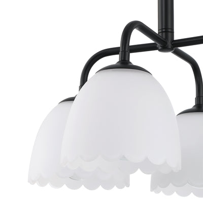 Golden Lighting Dorinda 4-light Pendant in Matte Black - - Golden Lighting