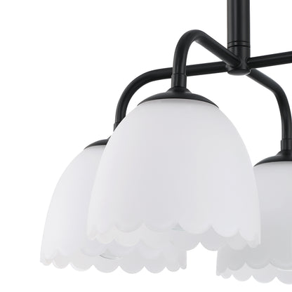 Golden Lighting Dorinda 4-light Pendant in Matte Black - - Golden Lighting