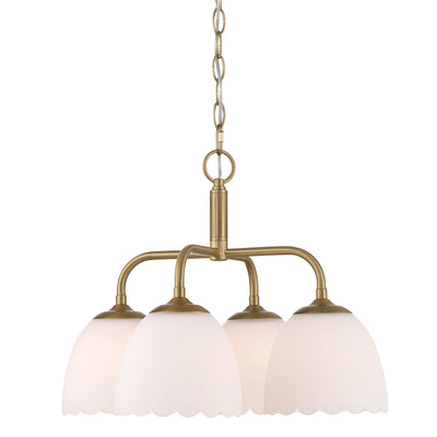 Golden Lighting Dorinda 4-light Pendant in Brushed Champagne Brass - Default Title - Golden Lighting