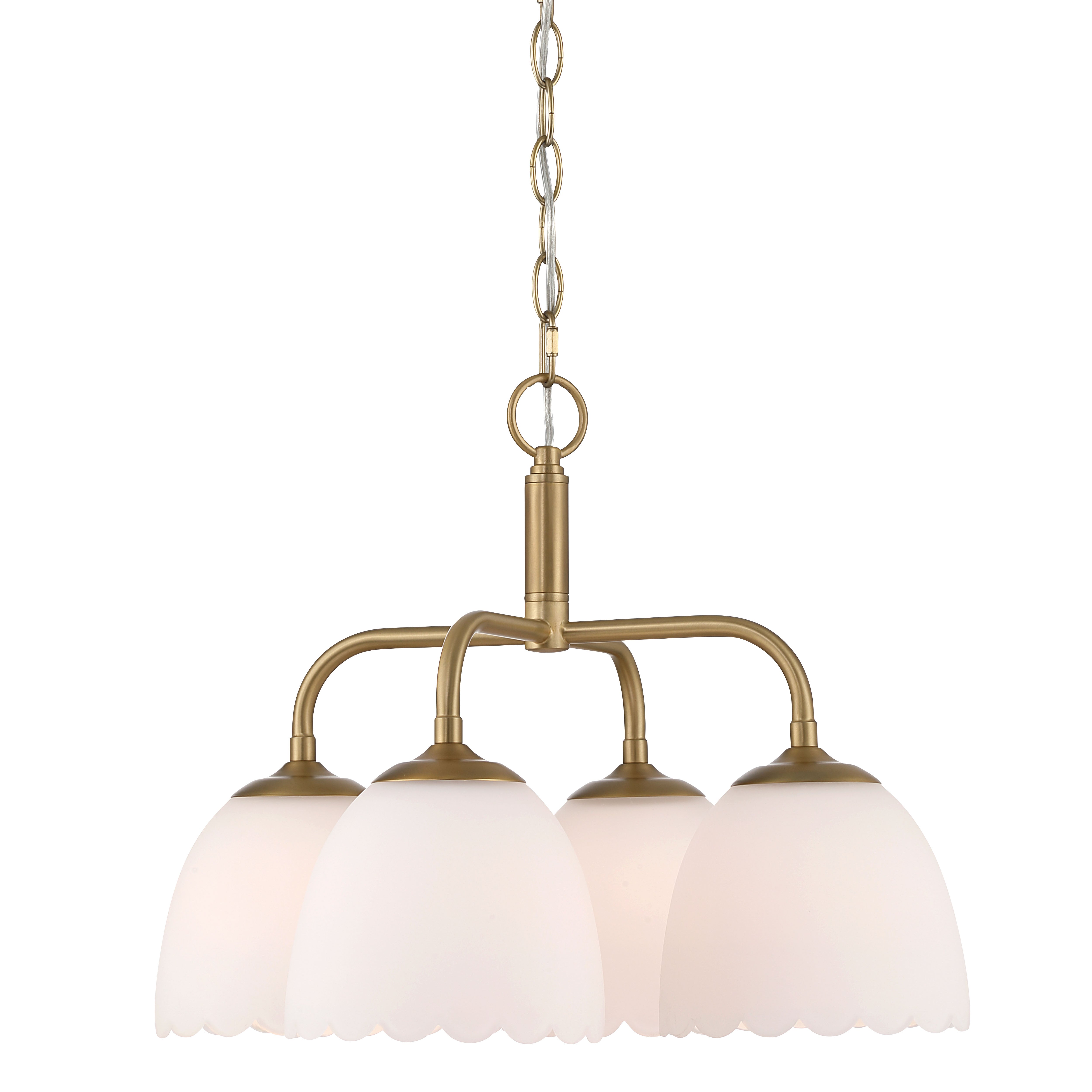 Golden Lighting Dorinda 4-light Pendant in Brushed Champagne Brass - Default Title - Golden Lighting