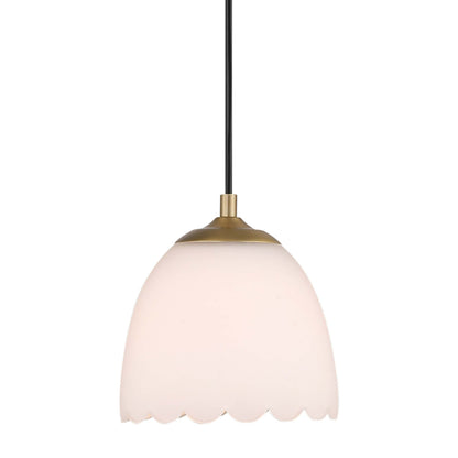 Golden Lighting Dorinda 1-light Pendant in Brushed Champagne Brass - - Golden Lighting
