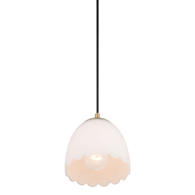 Golden Lighting Dorinda 1-light Pendant in Brushed Champagne Brass - - Golden Lighting