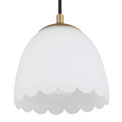 Golden Lighting Dorinda 1-light Pendant in Brushed Champagne Brass - - Golden Lighting
