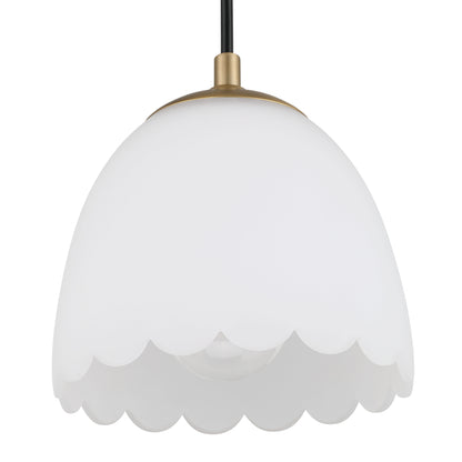 Golden Lighting Dorinda 1-light Pendant in Brushed Champagne Brass - - Golden Lighting