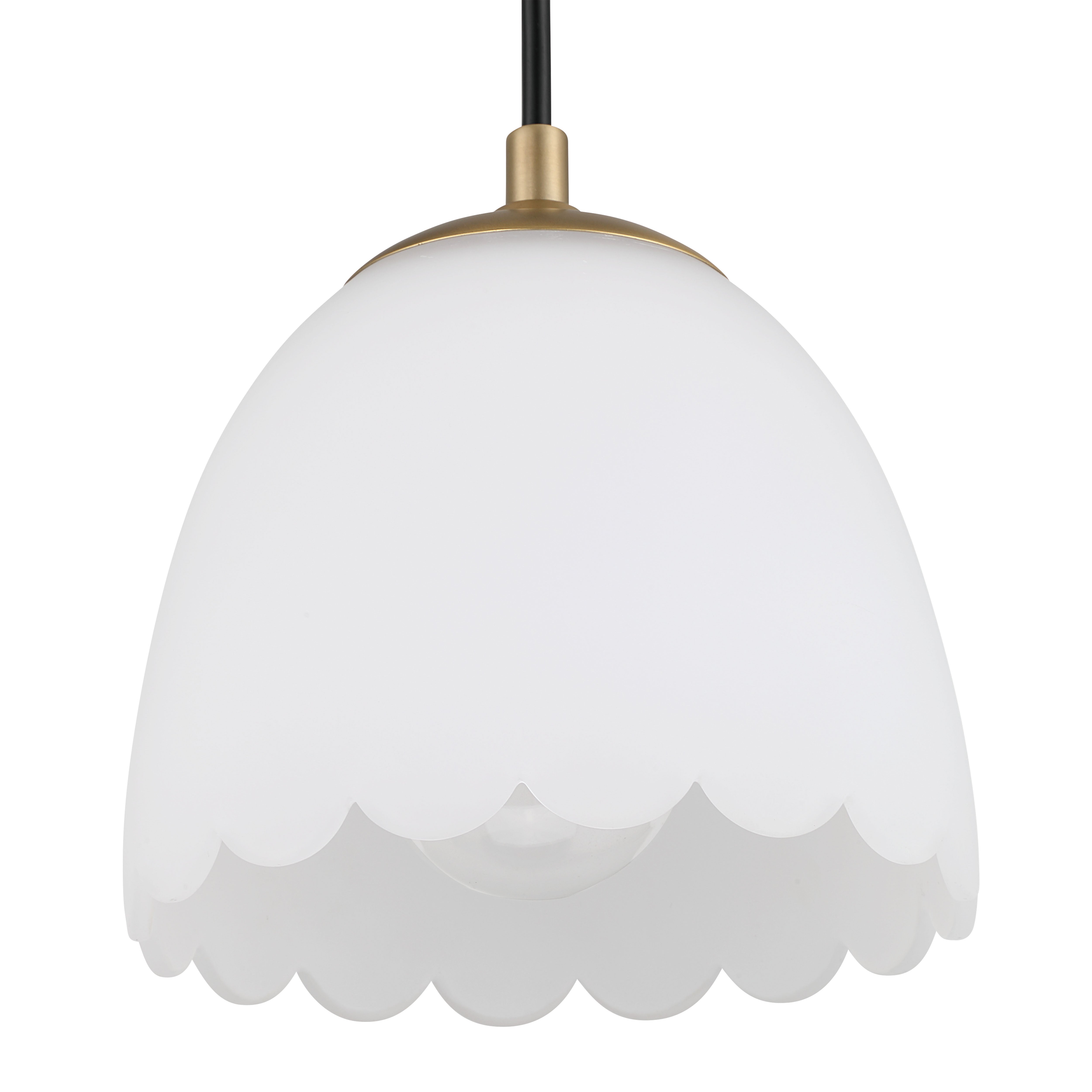 Golden Lighting Dorinda 1-light Pendant in Brushed Champagne Brass - - Golden Lighting